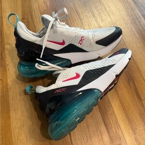 Nike Air Max 270 White and Black Sneakers